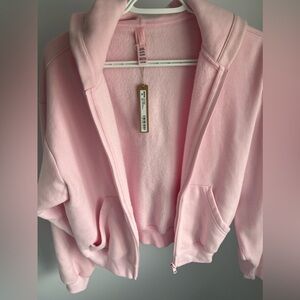 SKIMS LIMITED EDITION COTTON FLEECE CLASSIC ZIP UP HOODIE